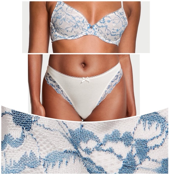 Victoria’s Secret $̶7̶0̶ 36DD Lace Demi bra. Matching Panty - Picture 1 of 8